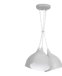 Svietidlá  Luster na lanku NOAK 3xE27/15W/230V šedá 9430