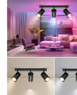 Svietidlá  B.V.  - LED RGBW stmievateľné bodové svietidlo MESH 3xLED/4,9W/230V 2700-6500K biela+DO S10303QF9