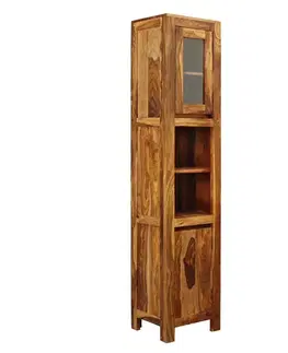 Kúpeľňový nábytok Skrinka do kúpeľne Gani 40x190x35 z indického masívu palisander