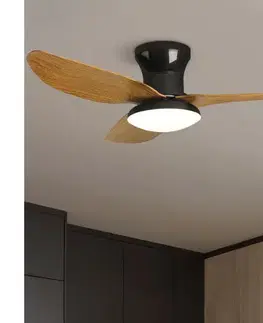 Ventilátory BRILAGI-LED stmievateľný stropný látor LED/30W/230V 3000-6500K čierna/hnedá WF-OSD-009-BKW