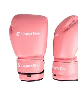 Boxerské rukavice Boxerské rukavice inSPORTline Ravna ružovo-biela - 4 oz