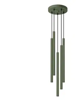 Svietidlá  SL.1522 - Luster na lanku PASTELO 5xG9/8W/230V zelená SL.1522