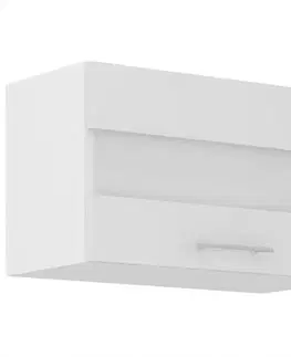 Kuchynské skrinky visiace Kuchynská skrinka Lara 60gus-36 1f Mdf biely lesk