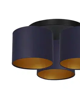 Svietidlá  Luster prisadený ARDEN 3xE27/60W/230V fialová/zlatá 3564