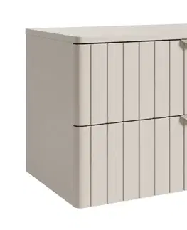 Skrinky do kúpeľne Elvisia Skrinka pod umývadlo s doskou DONI Cashmere | 80 cm