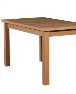 Jedálenské stoly Rozkladací stôl ST28 160/200x80cm dub wotan