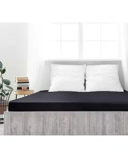 Plachty 4Home jersey prestieradlo Ideál čierna, 200 x 200 cm