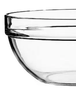 Misy a misky Kinekus Miska na guláš, sklenená, priemer 17cm, číra