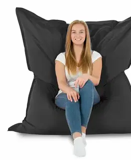 Sedacie vaky a kocky Sedací vak outdoor XXL TiaHome - Čierna