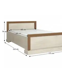Royal Posteľ ROYAL 160x200 Tempo Kondela