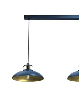Svietidlá  Luster na lanku FELIX 2xE27/60W/230V modrá MLP7715
