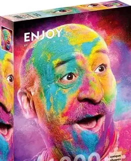 1000 dielikov Enjoy Puzzle Smejúci sa holohlavý muž