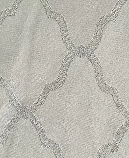 Metrážne závesy Závesový materiál WWF-1/strieborný/140 cm (Tovar na mieru)