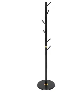 Nemý sluha Autronic DR-N1006 BK Drevený stojanový vešiak čierna, 40 x 175 cm