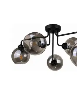 Svietidlá Keter Lighting Prisadený luster OSMO 5xE27/60W/230V čierna 1198/22