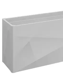 Truhlíky Biohort Zvýšený kvetináč na zeleninu BIOHORT Belvedere X-Design 201,6 x 54,7 x 77 cm (strieborná metalíza)