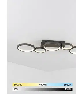 Svietidlá BRILAGI - LED stmievateľné stropné svietidlo RINGO LED/34W/230V čierne + DO BR25114