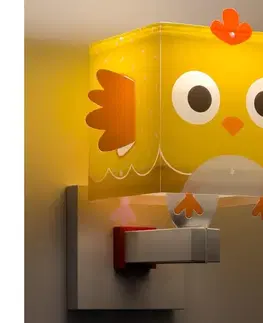 Svietidlá Dalber 64649 - Detské nástenné svietidlo LITTLE CHICKEN 1xE27/15W/230V 64649