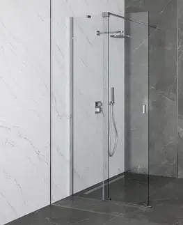 Sprchovacie kúty BESCO - Walk-in sprchovací kút VAYO - FARBA rámu - Chróm / Leštený hliník (ALU), Rozmer A - 130, Rozmer C - 200, Smer zatvárania - Univerzálne Ľavé / Pravé, Výplň - Číre bezpečnostné sklo - 8 mm BCVAYO130CC