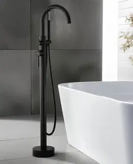 Kúpeľňové batérie REA - Voľne stojaca batéria Lungo Black REA-B7496