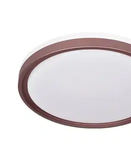 Svietidlá Prezent -LED stmievateľné stropné svietidlo FLOREN LED/30W/230V 3000/4000/6500K hnedé 
