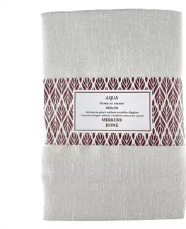 Záclony do obývačky Záclona na páske  AQUA polyester ecru 400x90 Merkury Home