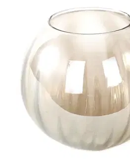Lampy  Náhradné sklo k lustru OTTICO E27, priemer 18 cm, dymovo-hnedé 7482