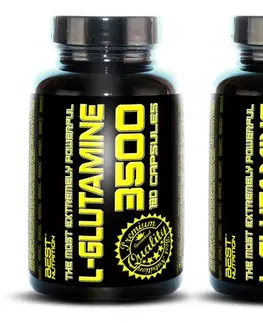 Glutamín 1+1 Zadarmo: L-Glutamine od Best Nutrition 250 kaps. + 250 kaps.