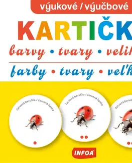Pre deti a mládež - ostatné Výukové kartičky/ Výučbové kartičky - Barvy, tvary, velikosti/ Farby, tvary, veľkosti (CZ/SK vydanie) - neuvedený,Infoa