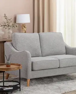 Pohovky Pohovka Venuste grey linen pre 2 osoby
