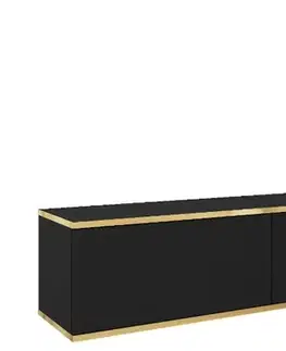 TV stolíky ArtPS TV stolík BIJOU 175 | závesný Farba: Čierna