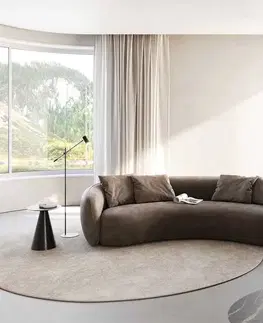 Trojmiestne pohovky DELIFE Pohovka Larna 260x120 cm mikrovlákno taupe vintage