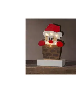 Vianočné dekorácie Eglo 410418 - LED Vianočná dekorácia FREDDY 6xLED/0,06W/2xAA santa 271-60