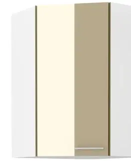 Kuchynské skrinky visiace Skrinka do kuchyne LARA CAPPUCCINO 60X60 GN-90 1F (45°)