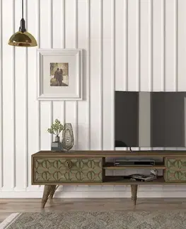 TV stolíky VIOLE orientálna TV stolík, orech/sardunia