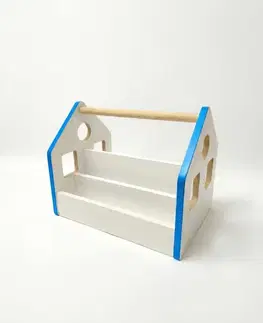 Regály BUDDY detský regál na knižky, modrá/biela