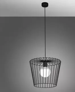 Moderné lampy do obývačky Luster Soul Black K-4641 LW1