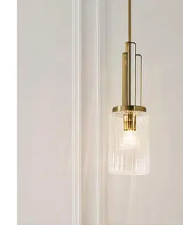 Svietidlá Elstead Quintiesse QN-KIMROSE-MP-BNB - Luster na tyči KIMROSE 1xE27/60W/230V zlatý QN-KIMROSE-MP-BNB