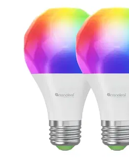 LED osvetlenie Nanoleaf N7501B02-2A60E-SADA 2x LED RGBW Stm. žiarovka A19 E27/9W/230V 2700-6500K N7501B02-2A60E
