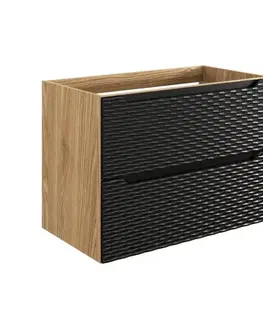 Skrinky do kúpeľne ArtCom Skrinka pod umývadlo OCEAN Black 82-80-2S | 80 cm