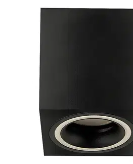 Svietidlá Rabalux 71163 - Bodové svietidlo KOBALD 1xGU10/25W/230V hranatý čierna 71163