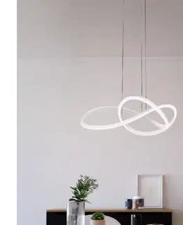 Svietidlá Eglo 390528 - LED stmievateľný luster na lane RIAZA LED/40W/230V 2200-6500K biela + diaľkové ovládanie 390528