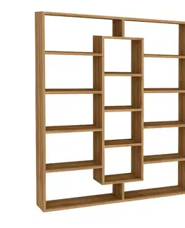 Regály SAMPLE designová knižnica, orech