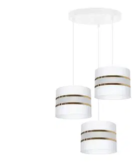 Svietidlá  Luster na lanku CORAL 3xE27/60W/230V biela 0455