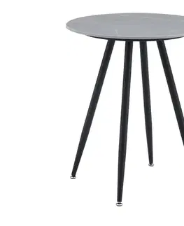 Záhradné stoly ROUND záhradný stôl 60 cm, šedá/čierna