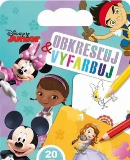 Nalepovačky, vystrihovačky, skladačky Obkresľuj a vyfarbuj - Junior