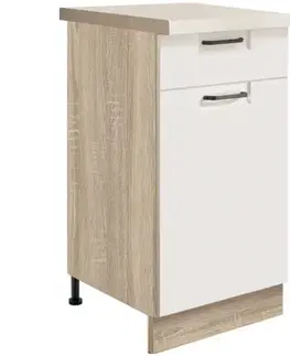 Kuchynské skrinky stojace Skrinka do kuchyne Favorit 2d Sonoma/White