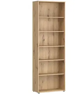 Vitríny a regály do obývačky Regál Trevone T2kr811-D78 dub artisan