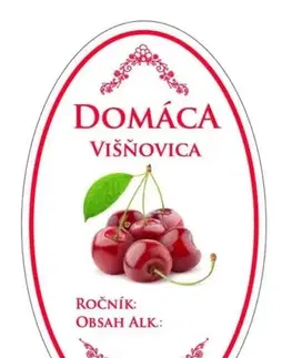 Samolepky na stenu Kinekus Samolepka domáca VIŠŇOVICA 16ks etikiet