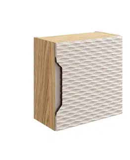 Skrinky do kúpeľne ArtCom Závesná skrinka do kúpeľne OCEAN Beige 83-35-1DQ | kocka